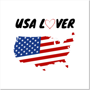 Usa Lover Posters and Art